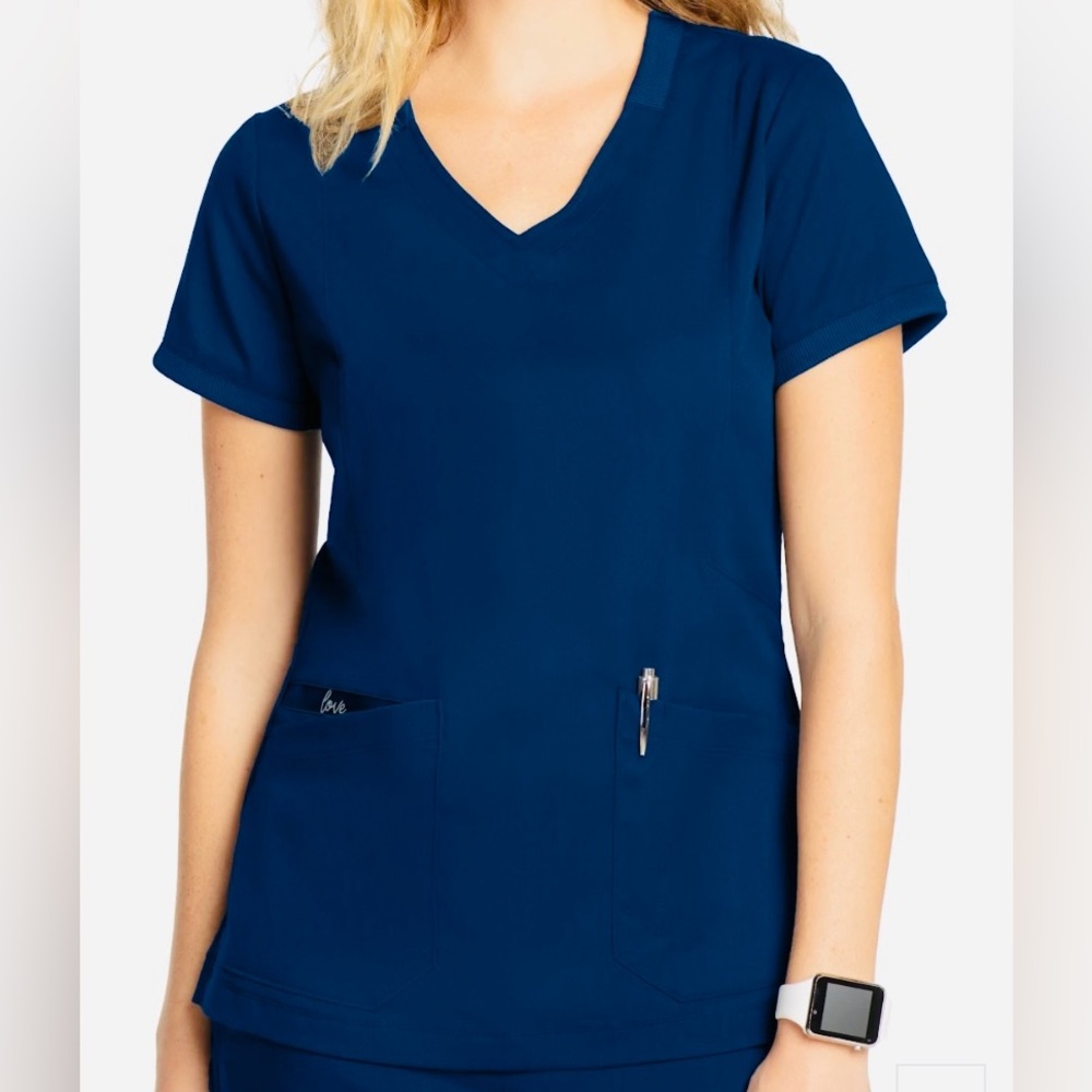 NWOT Navy Grey’s Anatomy Women's V-Neck scrub top